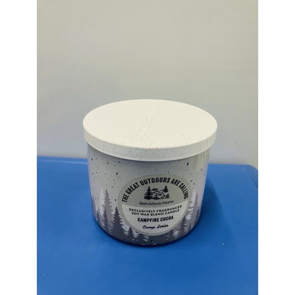 Bath & Body Works Campfire Cocoa 3 Wick Scented Candle - Picture 1 of 2